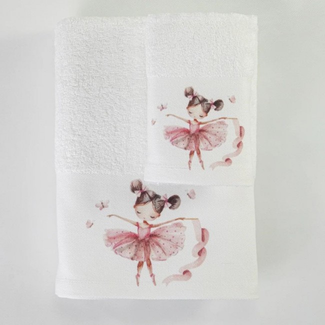 Πετσέτες Σετ 2ΤΜΧ Balletto Λευκό