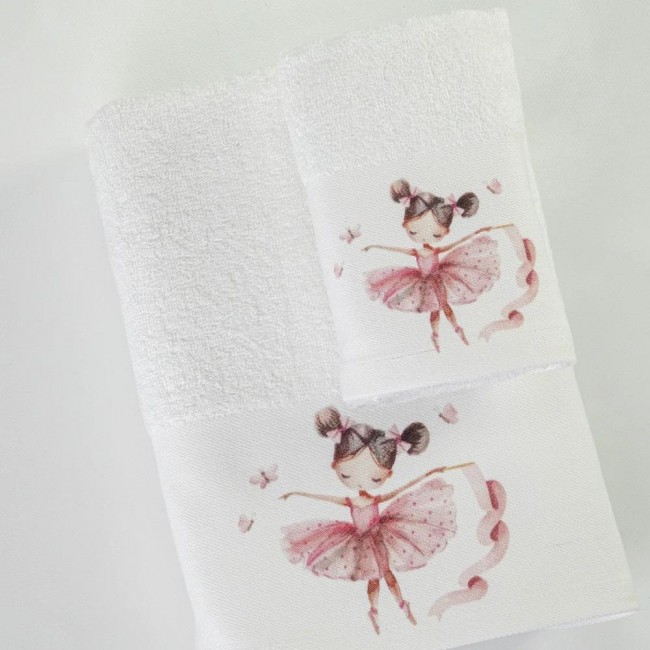 Πετσέτες Σετ 2ΤΜΧ Balletto Λευκό