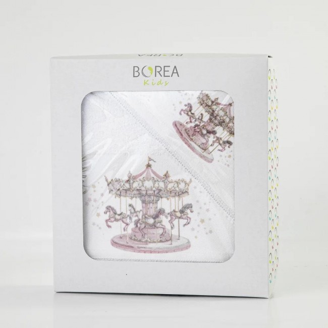 Πετσέτες Σετ 2ΤΜΧ Carousel Λευκό-Ροζ