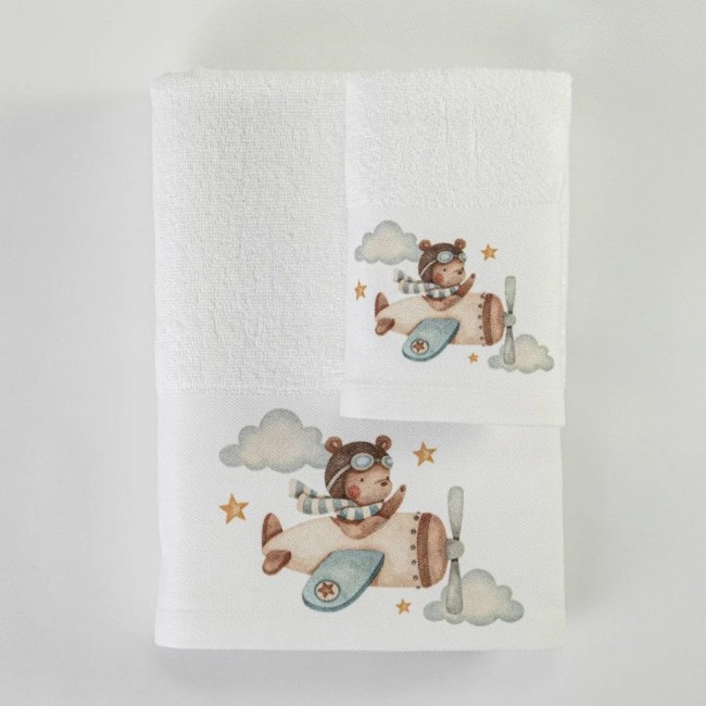 Πετσέτες Σετ 2ΤΜΧ Pilot Λευκό