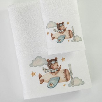 Πετσέτες Σετ 2ΤΜΧ Pilot Λευκό