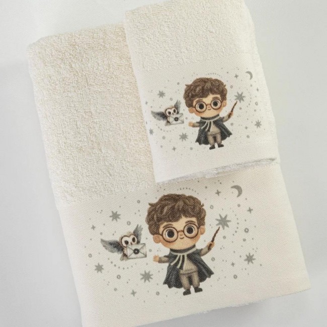 Πετσέτες Σετ 2ΤΜΧ Wizard Εκρού