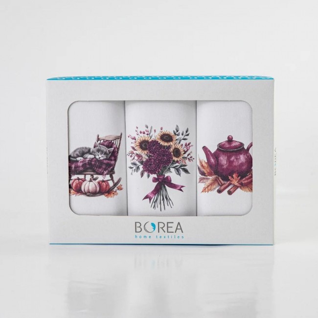 Ποτηρόπανα Κουζίνας Sunflower Σετ 3ΤΜΧ