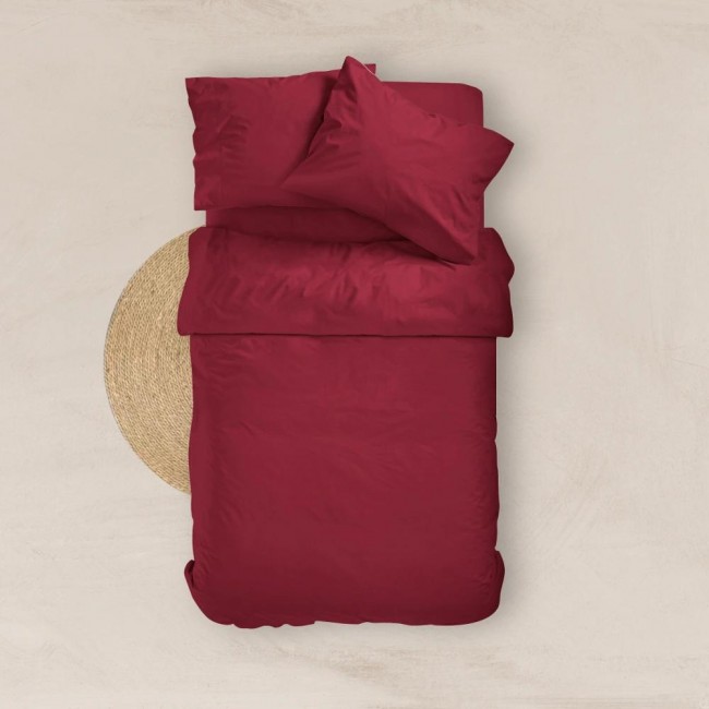 Σεντόνι Μονόχρωμο Solid Διπλό Με Λάστιχο