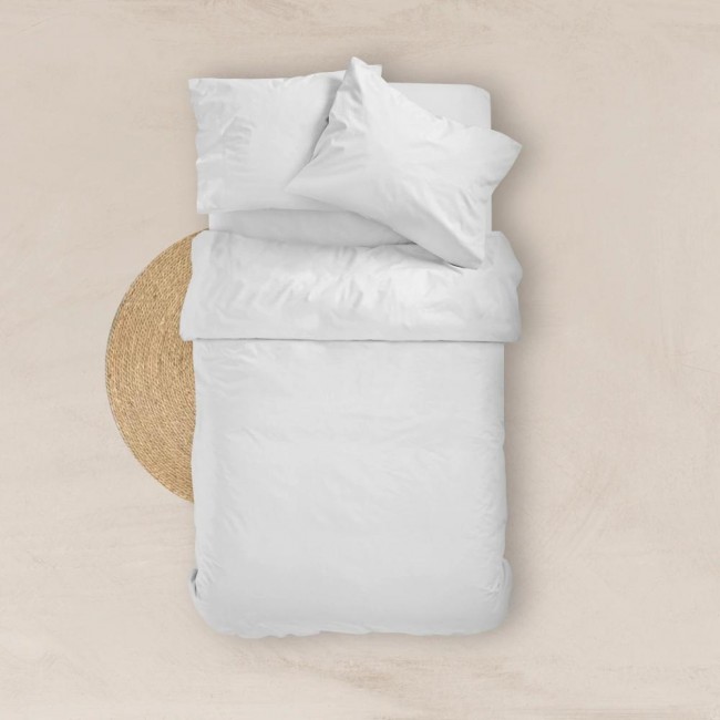 Σεντόνι Μονόχρωμο Solid Διπλό Με Λάστιχο