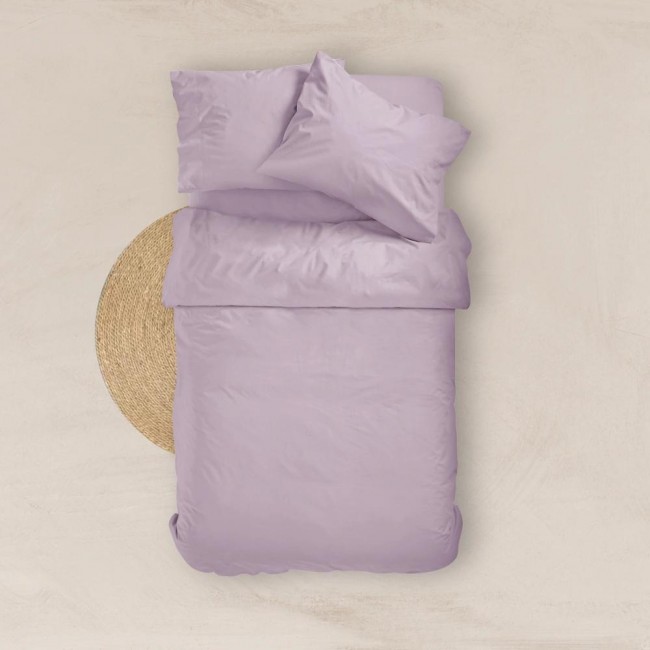 Σεντόνι Μονόχρωμο Solid Διπλό Με Λάστιχο