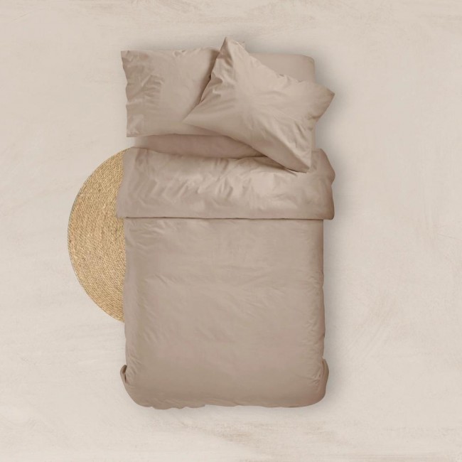 Σεντόνι Μονόχρωμο Solid Διπλό Με Λάστιχο