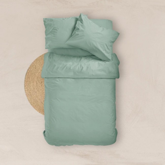 Σεντόνι Μονόχρωμο Solid Διπλό Με Λάστιχο