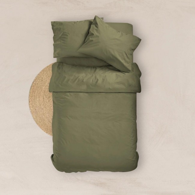 Σεντόνι Μονόχρωμο Solid Διπλό Με Λάστιχο