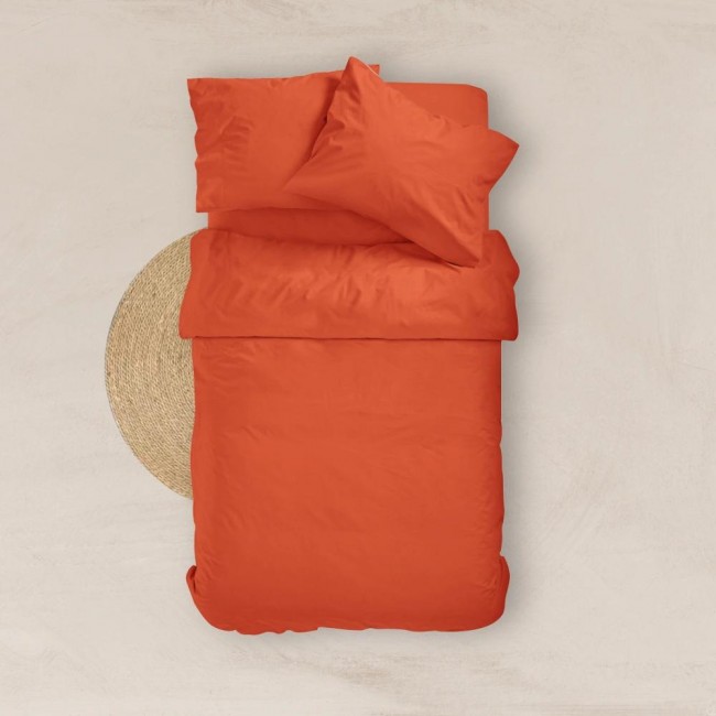 Σεντόνι Μονόχρωμο Solid Διπλό Με Λάστιχο