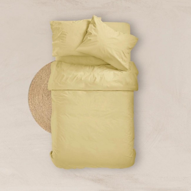 Σεντόνι Μονόχρωμο Solid Διπλό Με Λάστιχο