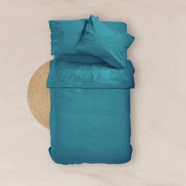 Σεντόνι Μονόχρωμο Solid Διπλό Με Λάστιχο