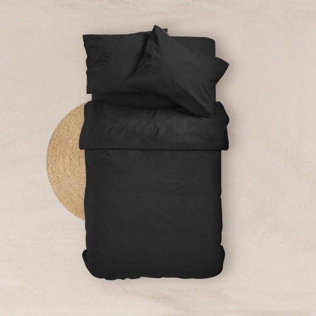 Σεντόνι Μονόχρωμο Solid Διπλό Με Λάστιχο