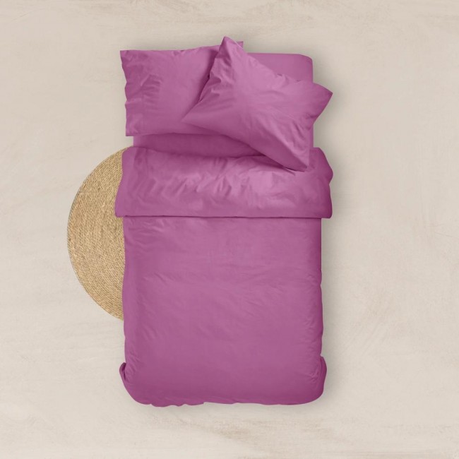 Σεντόνι Μονόχρωμο Solid Διπλό Με Λάστιχο