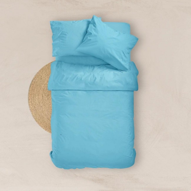 Σεντόνι Μονόχρωμο Solid Διπλό Με Λάστιχο