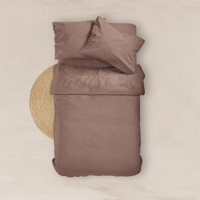 Σεντόνι Μονόχρωμο Solid Διπλό Με Λάστιχο