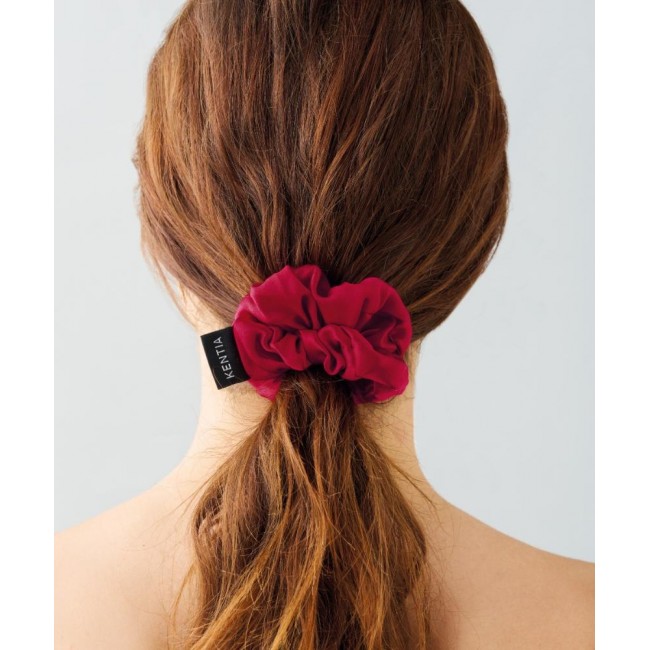 SILK SCRUNCHIE 17 ΚΟΚΚΑΛΑΚΙ ΜΑΛΛΙΩΝ 100% PURE SILK 16mm