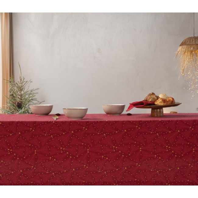 ΧΡΙΣΤΟΥΓΕΝΝΙΑΤΙΚΟ ΤΡΑΠΕΖΟΜΑΝΤΗΛΟ DECEMBER 140X180 RED