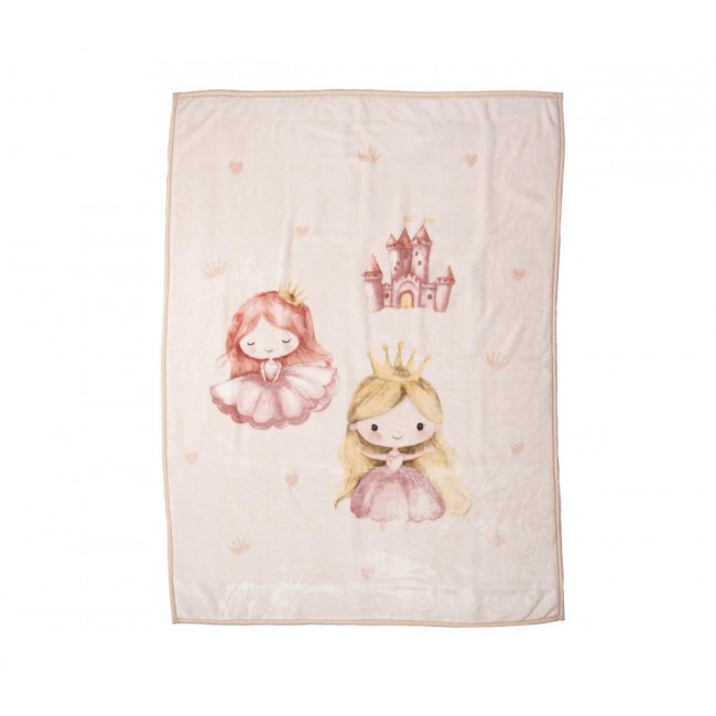 ΠΑΙΔΙΚΗ ΚΟΥΒΕΡΤΑ OUR PRINCESS 160Χ220 NEF-NEF HOMEWARE PINK