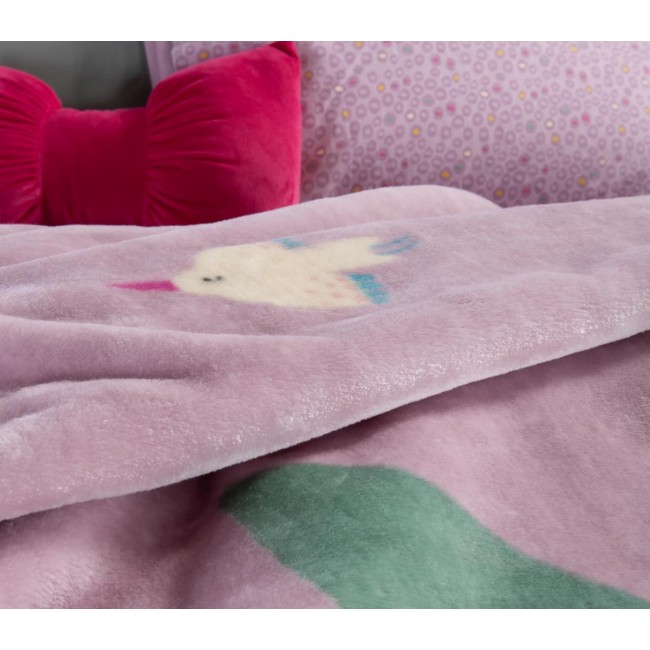 ΠΑΙΔΙΚΗ ΚΟΥΒΕΡΤΑ ROLLER FRIENDS 160Χ220 NEF-NEF HOMEWARE LILAC