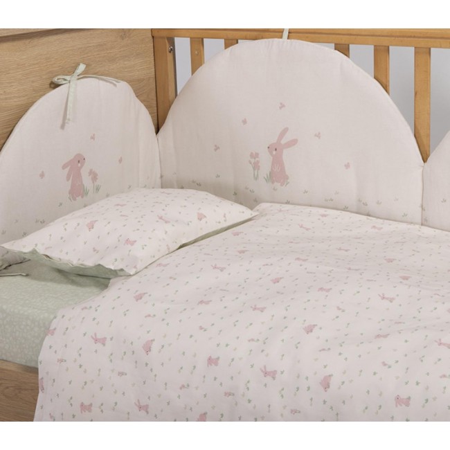 ΒΡΕΦΙΚΑ ΣΕΤ ΣΕΝΤΟΝΙΑ ΚΟΥΝΙΑΣ COUNTRY BUNNY NEF-NEF HOMEWARE ECRU/MINT