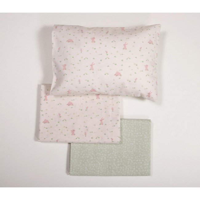 ΒΡΕΦΙΚΑ ΣΕΤ ΣΕΝΤΟΝΙΑ ΚΟΥΝΙΑΣ COUNTRY BUNNY NEF-NEF HOMEWARE ECRU/MINT