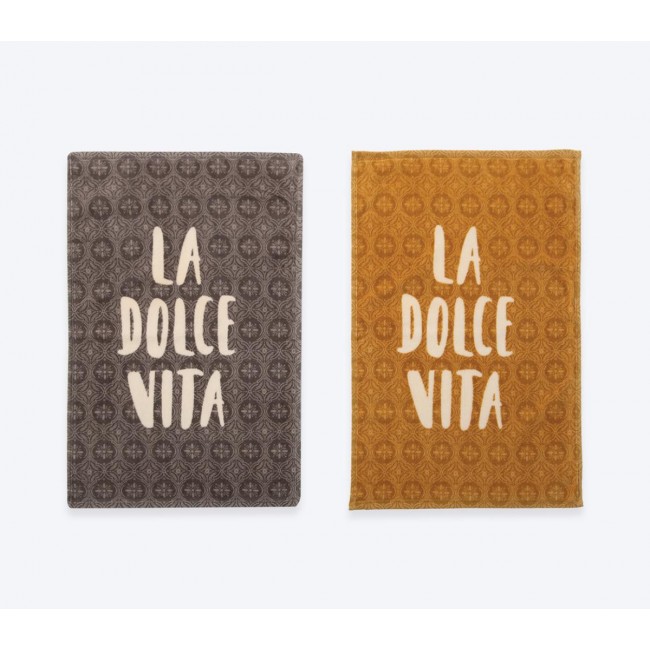 ΠΟΤΗΡΟΠΑΝΟ ΒΕΛΟΥΤΕ LA DOLCE VITA 40Χ60 NEF-NEF HOMEWARE MUSTARD