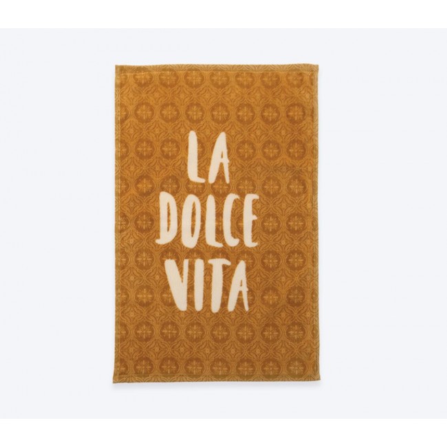 ΠΟΤΗΡΟΠΑΝΟ ΒΕΛΟΥΤΕ LA DOLCE VITA 40Χ60 NEF-NEF HOMEWARE MUSTARD