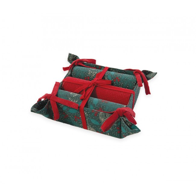 ΧΡΙΣΤΟΥΓΕΝΝΙΑΤΙΚΟ ΚΑΛΑΘΙ LEAVES ΜΕ ΠΟΤΗΡΟΠΑΝΑ ΣΕΤ 3ΤΜΧ NEF-NEF HOMEWARE MULTI