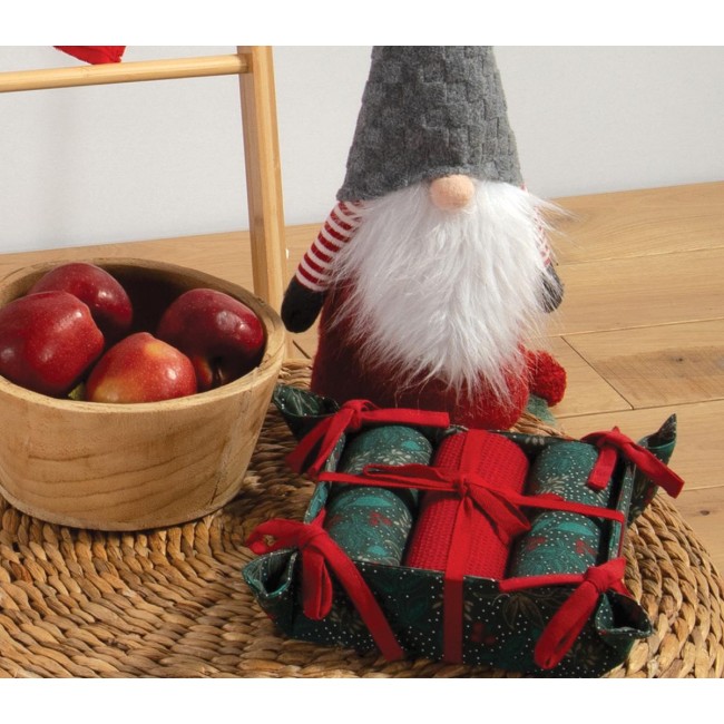 ΧΡΙΣΤΟΥΓΕΝΝΙΑΤΙΚΟ ΚΑΛΑΘΙ LEAVES ΜΕ ΠΟΤΗΡΟΠΑΝΑ ΣΕΤ 3ΤΜΧ NEF-NEF HOMEWARE MULTI