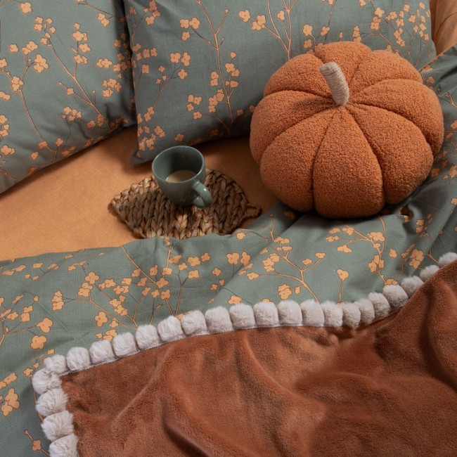 Σετ Σεντόνια Βαμβακερά Διπλά Floriva 200X270 BROWN Nef Nef Homeware