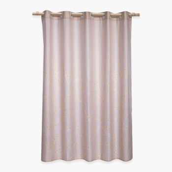 ΚΟΥΡΤΙΝΑ ΜΠΑΝΙΟΥ ΠΟΛ.FLORIVA 180Χ180 BEIGE
