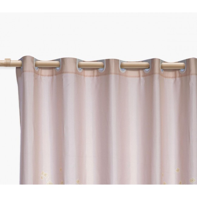 ΚΟΥΡΤΙΝΑ ΜΠΑΝΙΟΥ ΠΟΛ.FLORIVA 180Χ180 BEIGE