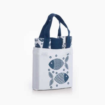 ΤΣΑΝΤΑΚΙ ΜΕ ΠΟΤΗΡΟΠΑΝΟ ΒΑΜΒ.SPARS BLUE 3 ΤΜΧ WHITE/BLUE