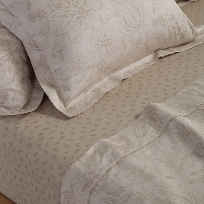 Σετ Σεντόνια Βαμβακοσατέν Υπέρδιπλα Elinda 240x270 ECRU Nef Nef Homeware