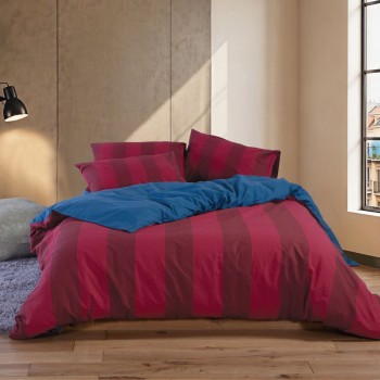 Σετ Παπλωματοθήκη Βαμβακερή Υπέρδιπλη Casual Vertia 240x230 BLUE/BLACK Nef Nef Homeware