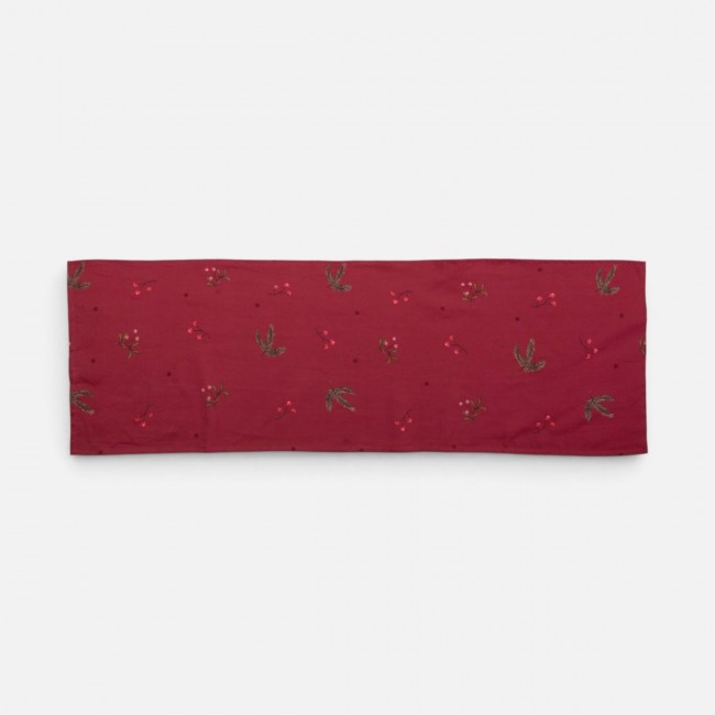 Χριστουγεννιάτικη Τραβέρσα Mistle 45x140 RED Nef Nef Homeware