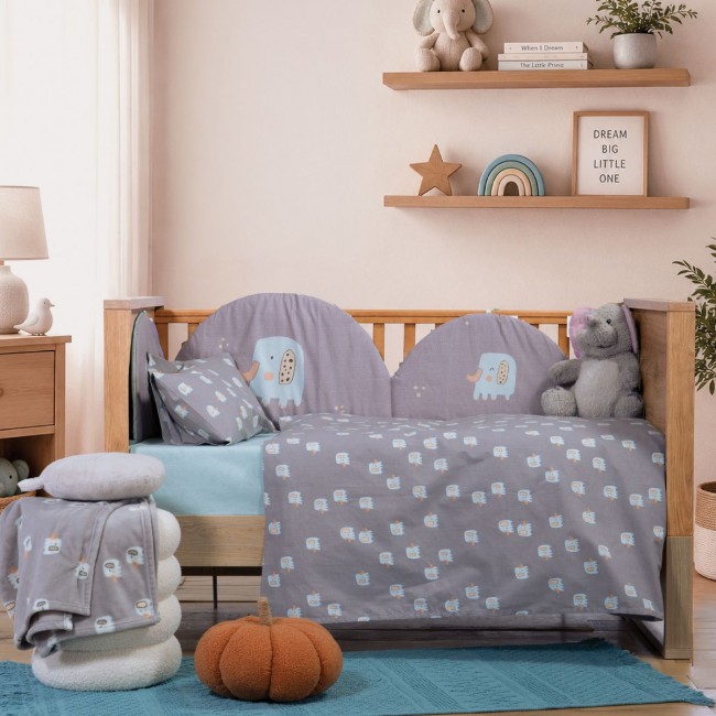 Πάντα Κούνιας Elephants GREY Nef Nef Homeware