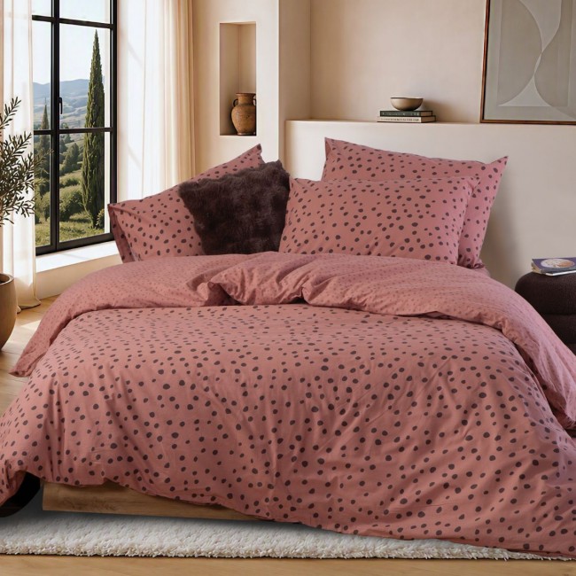Σετ Σεντόνια Βαμβακερά Μονά Trust 170X270 DUSTY ROSE Nef Nef Homeware