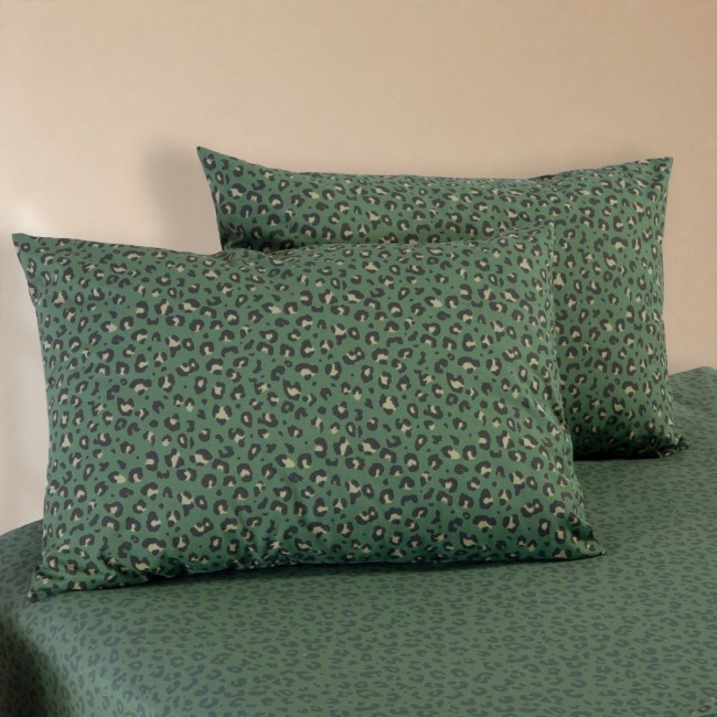 Σετ Σεντόνια Βαμβακερά Μονά Wild 170X270 GREEN Nef Nef Homeware