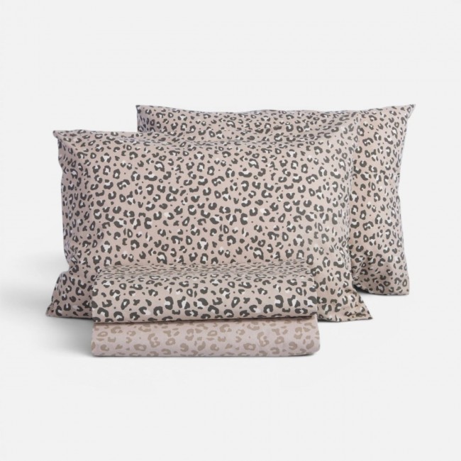 Σετ Σεντόνια Βαμβακερά Διπλά Wild 200X270 BEIGE Nef Nef Homeware