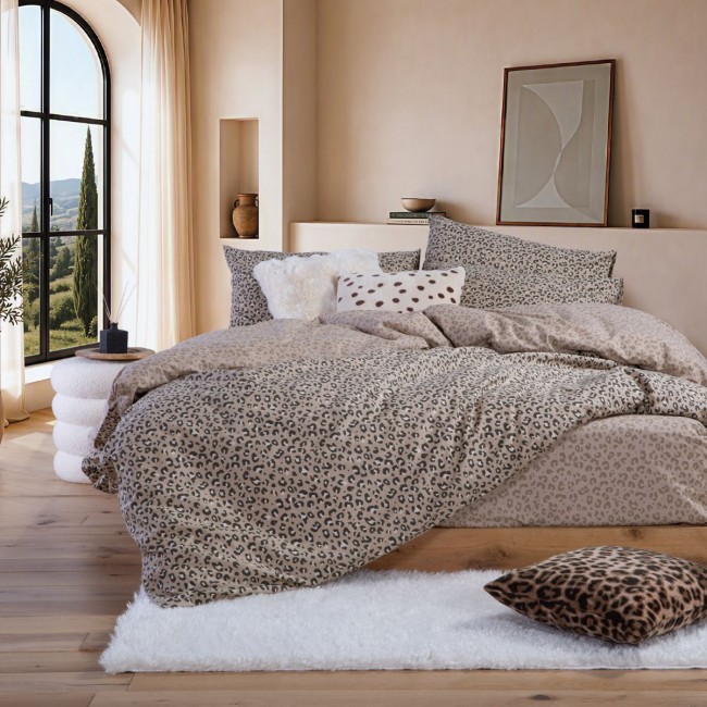 Σετ Σεντόνια Βαμβακερά King Size με Λάστιχο Wild GREEN Nef Nef Homeware