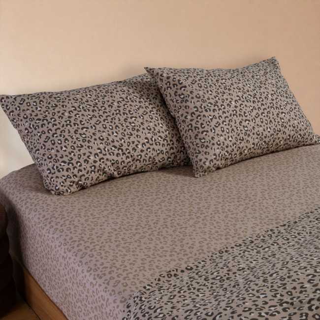 Σετ Παπλωματοθήκη Βαμβακερή Υπέρδιπλη Wild 240x230 BEIGE Nef Nef Homeware