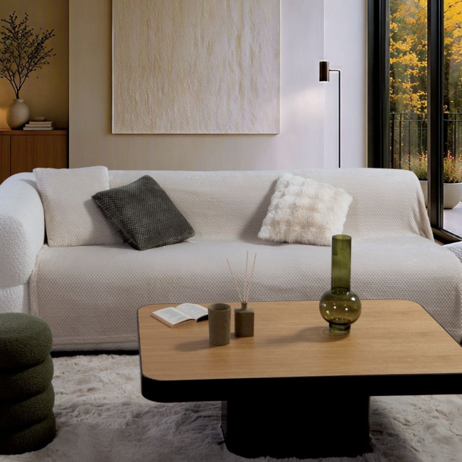 Ριχτάρι Τριθέσιου Καναπέ Edinber 180x300 ECRU Nef Nef Homeware