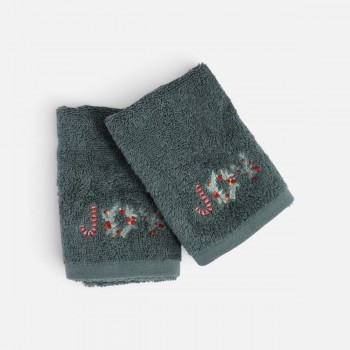 Χριστουγεννιάτικες Πετσέτες Σετ 2τεμ. Joyfull GREEN Nef Nef Homeware