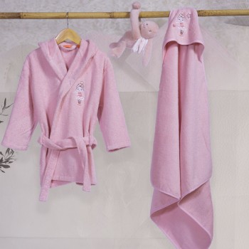 Μπουρνούζι Βρεφικό Ballerine World L.LILAC Νο.02 Nef Nef Homeware