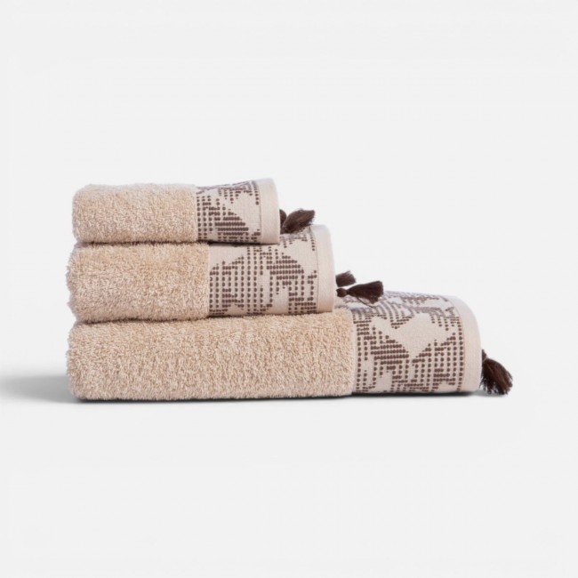 Σετ Πετσέτες 3 Τμχ Zeyn BEIGE Nef Nef Homeware