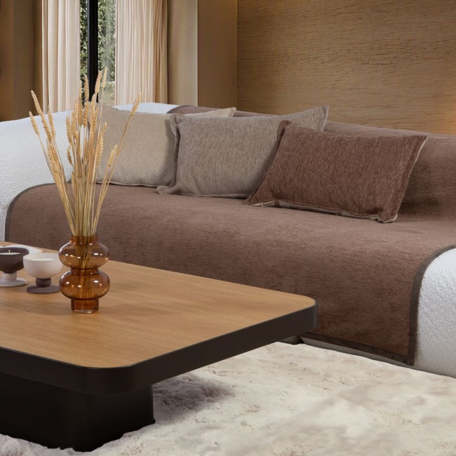 Ριχτάρι Τριθέσιου Καναπέ Tanger 26 180x300 BEIGE/L.GREY Nef Nef Homeware