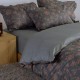 Σετ Σεντόνια Βαμβακοσατέν με Λάστιχο Foxy GREY/BLUE Nef Nef Homeware