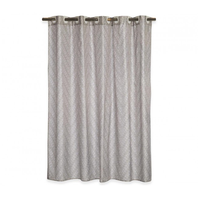 ΚΟΥΡΤΙΝΑ ΜΠΑΝΙΟΥ FONTESTE 180X180 NEF-NEF HOMEWARE SILVER